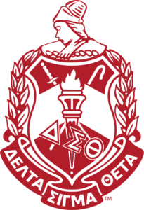 The Delta Sigma Theta Sorority, Inc crest.